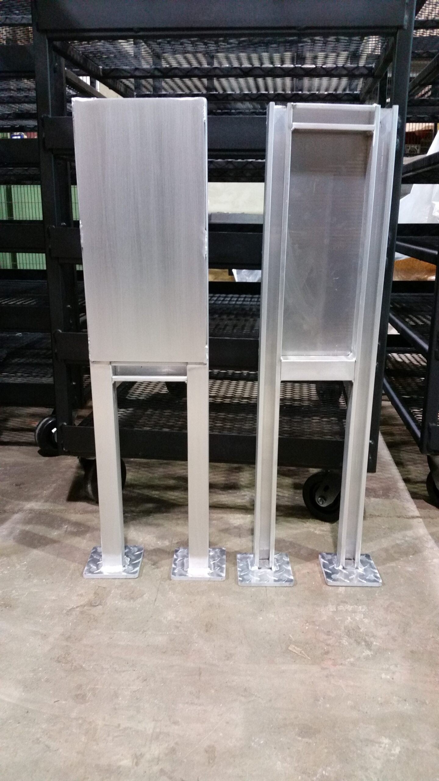 Aluminum fabrication ready for delivery