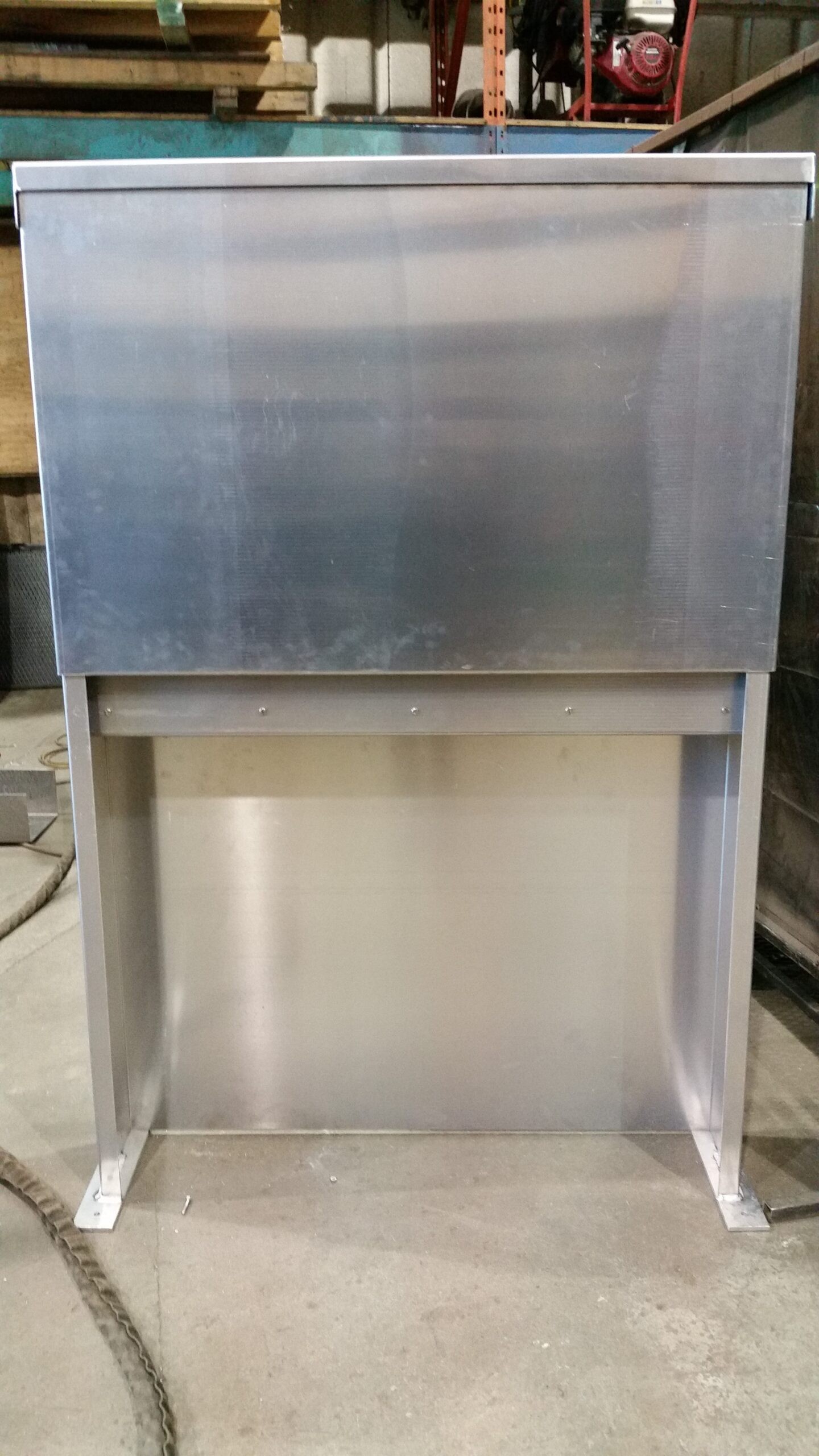 Finished aluminum structure on site