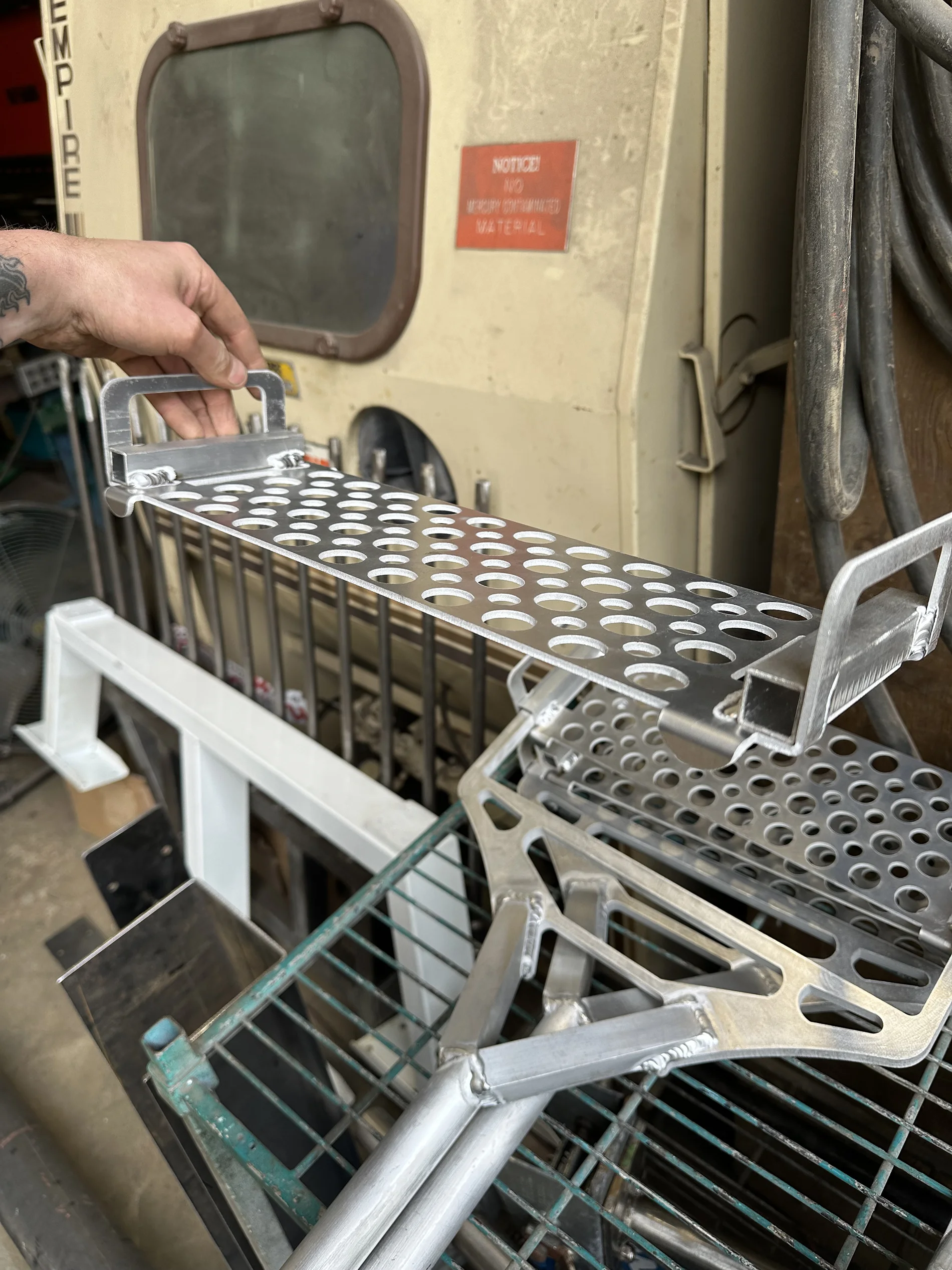 Aluminum fabrication structural frame