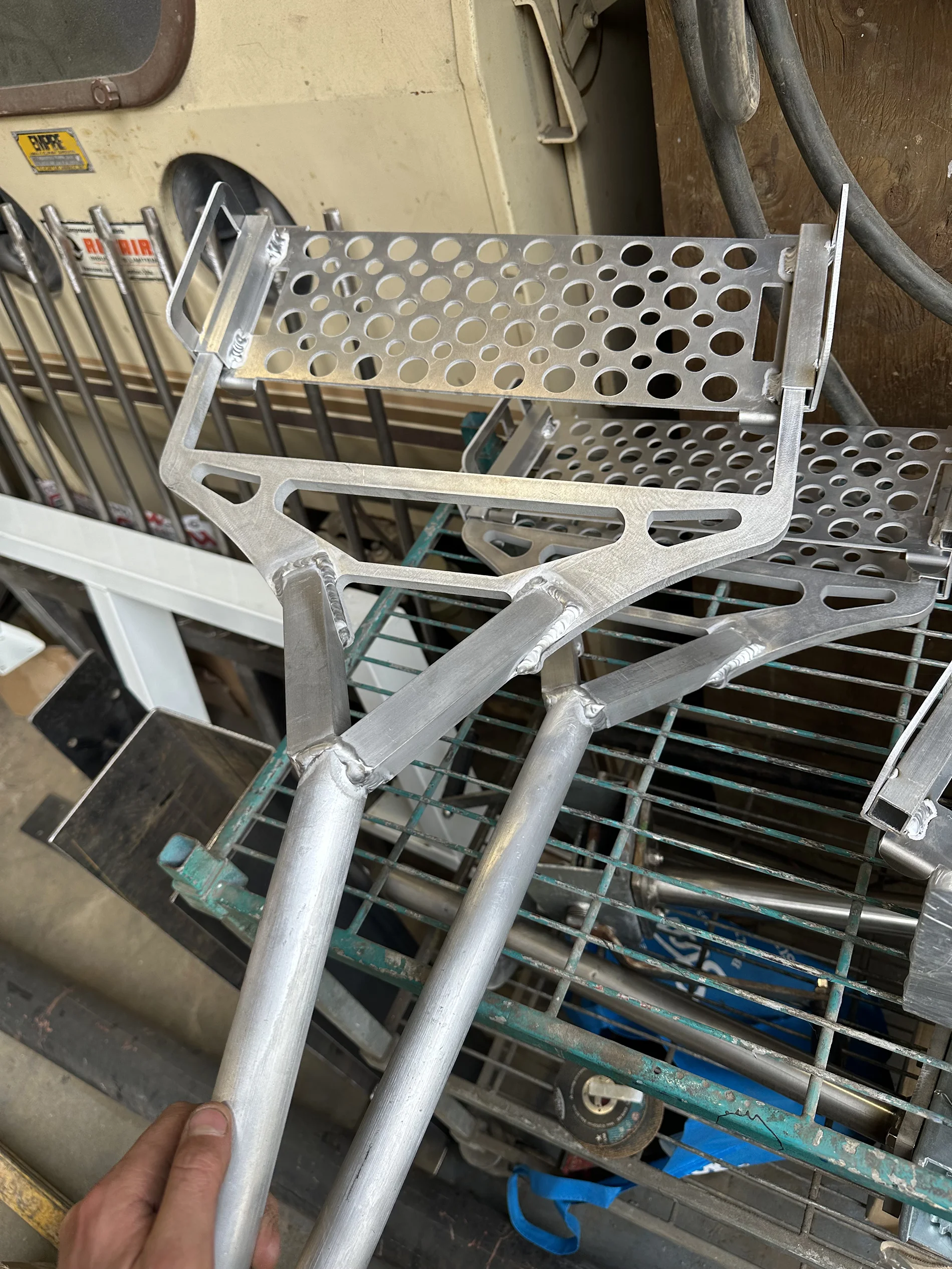 Aluminum welded assembly detail