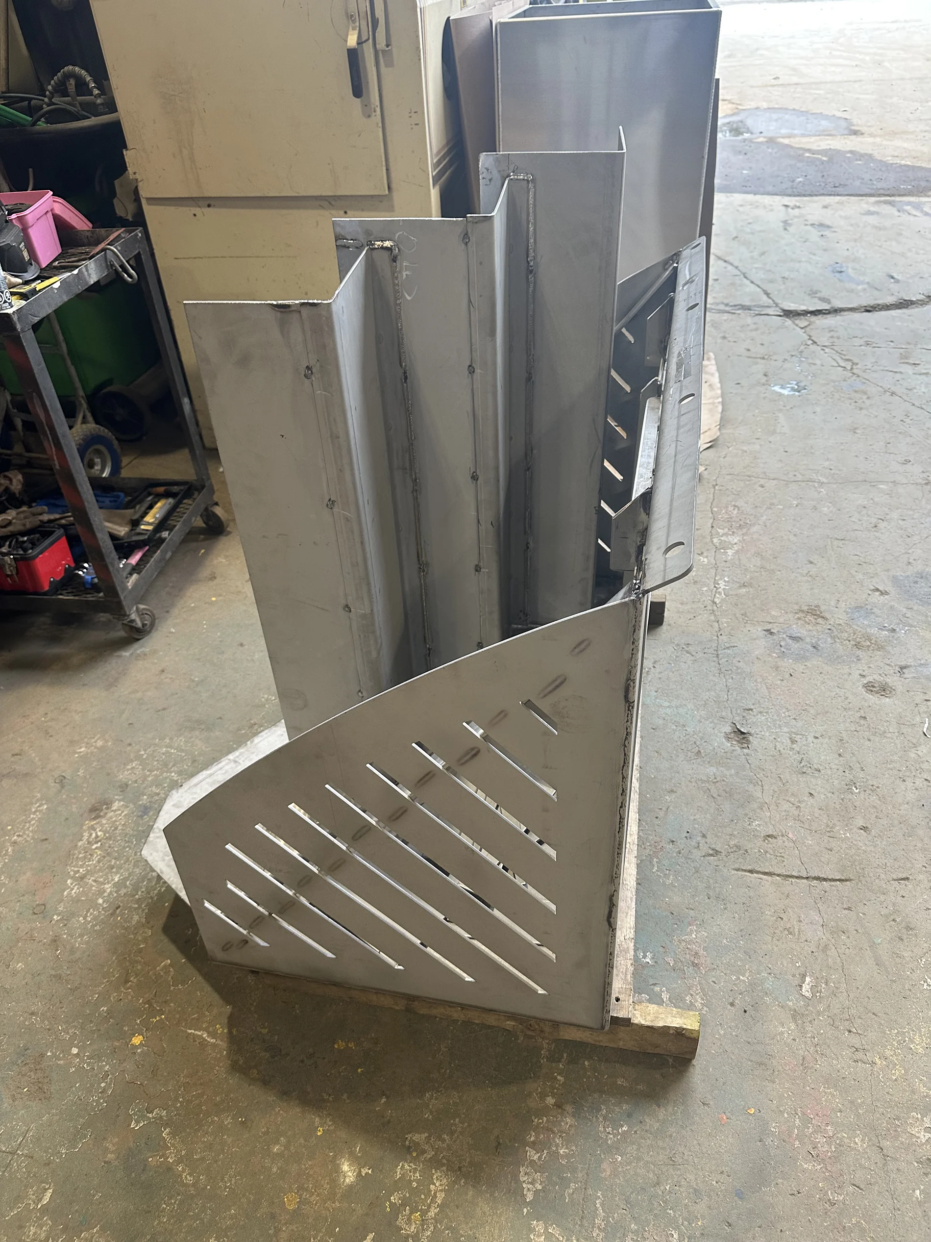 Polished stainless steel fabrication