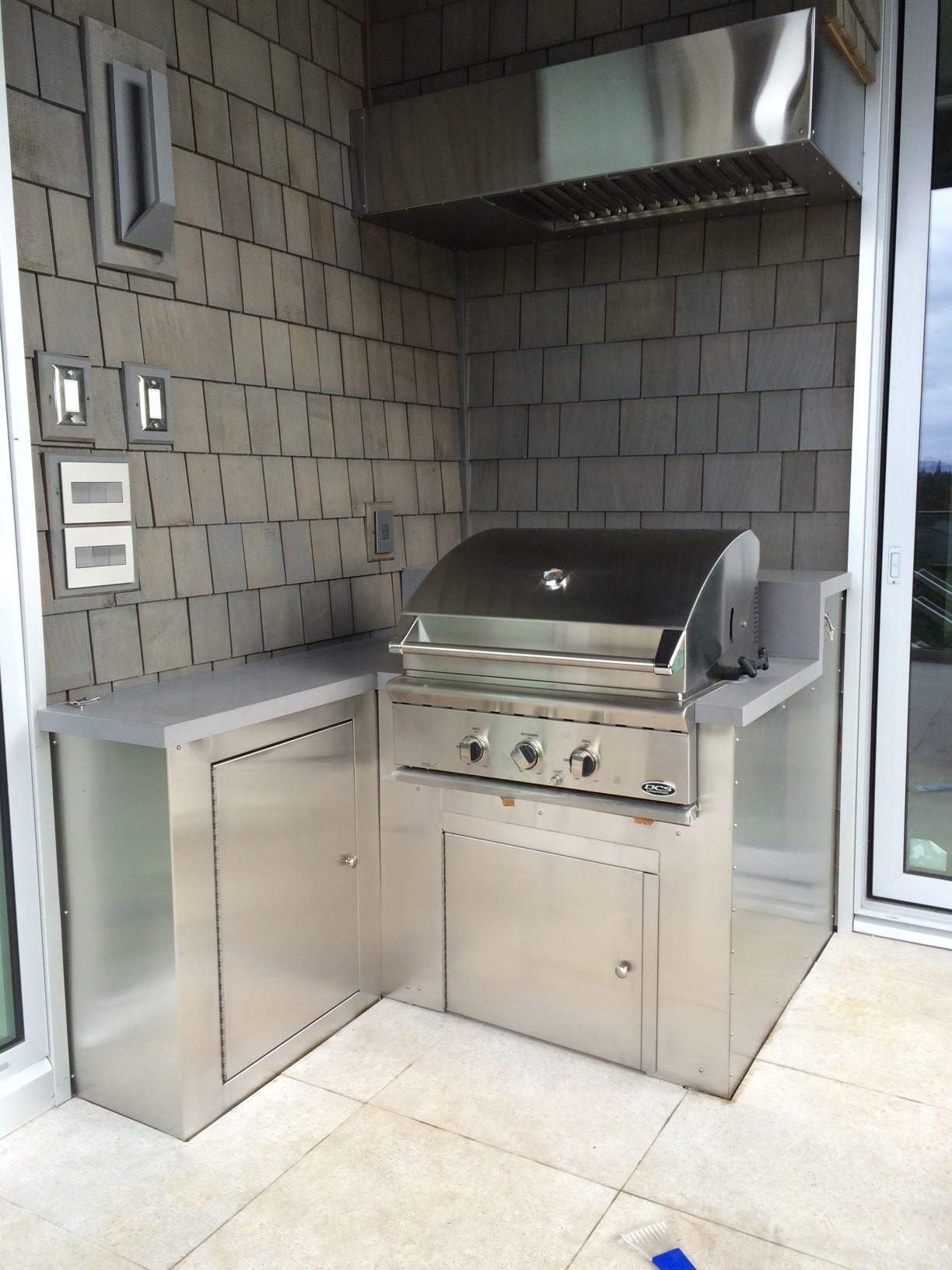 Custom stainless steel BBQ build
