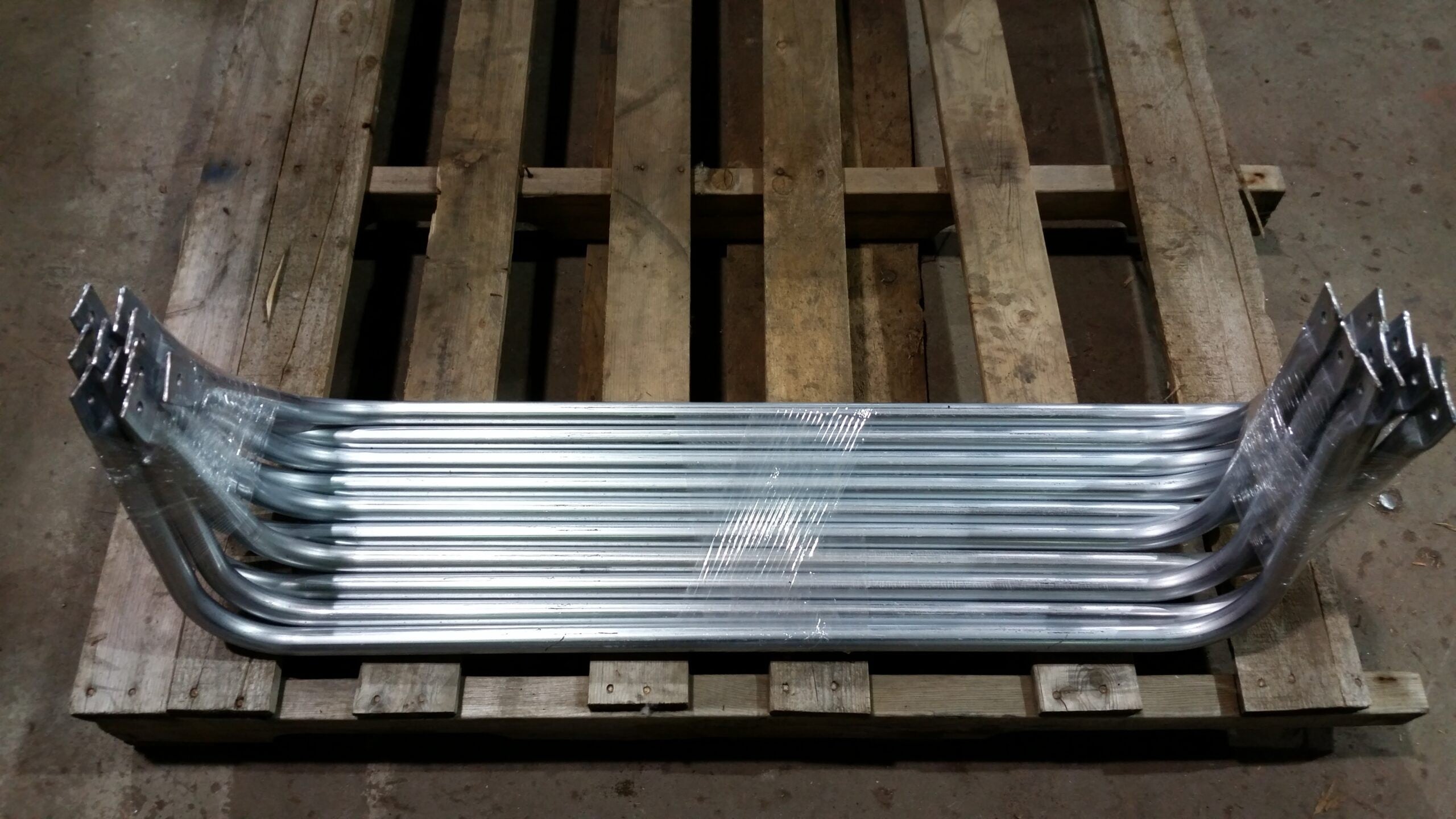 Completed steel fabrication assembly