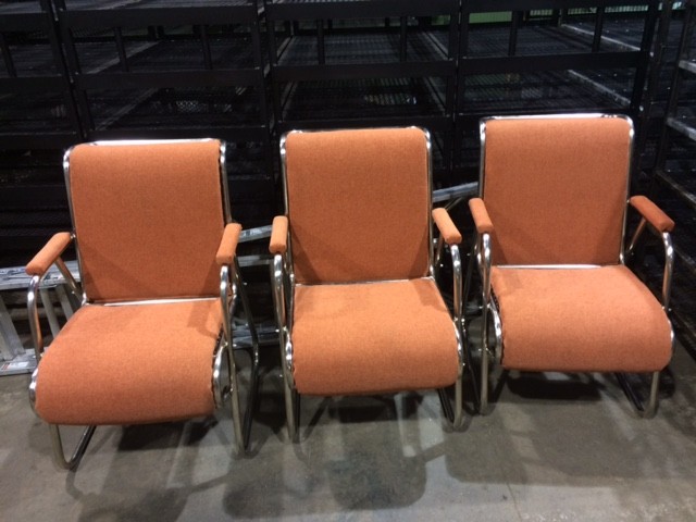 Custom fabricated steel chair frame