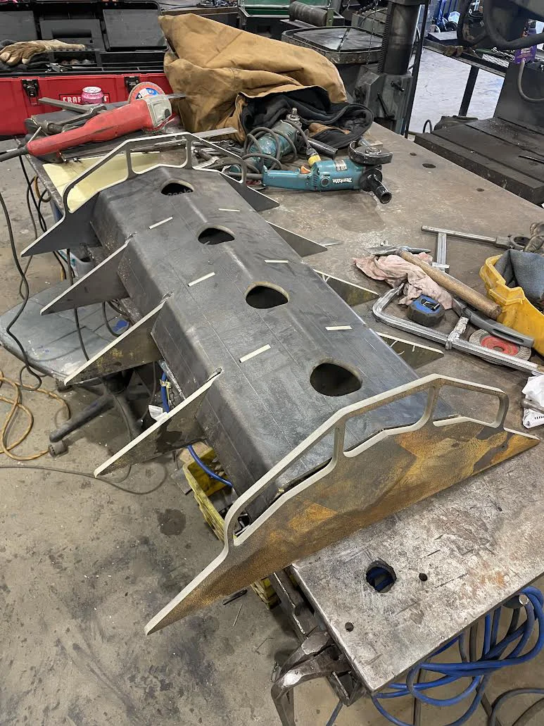 Steel fabrication structural beam