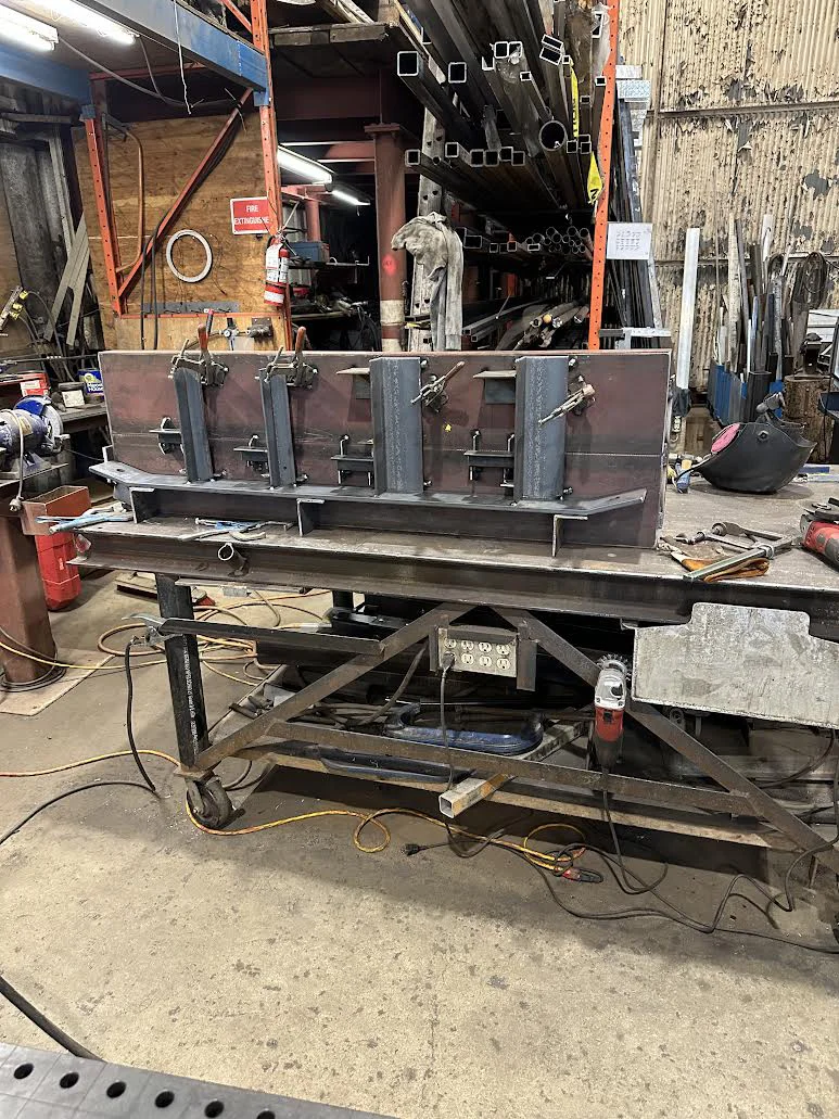 Custom steel frame fabrication