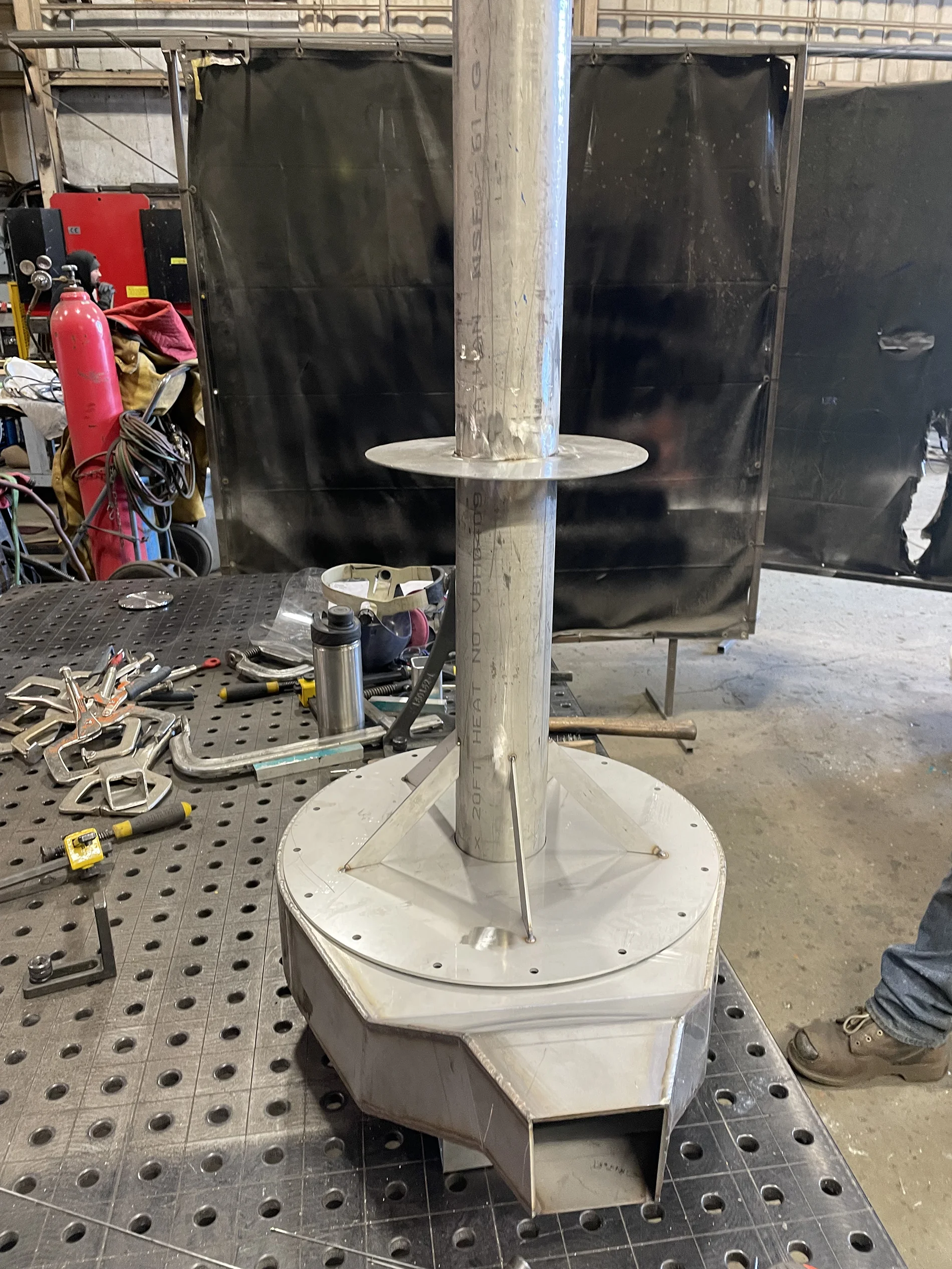 Stainless steel welded frame assembly