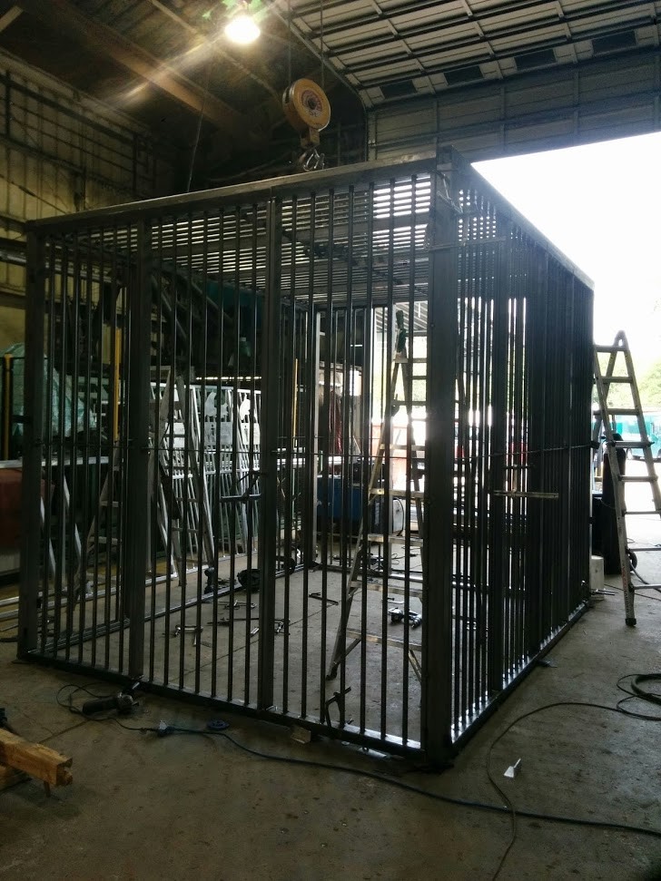 Custom steel safety cage