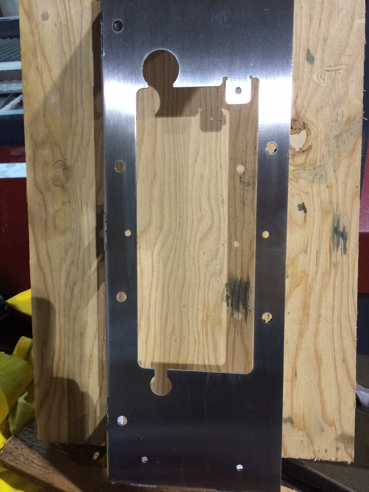 Water jet cut decorative piece