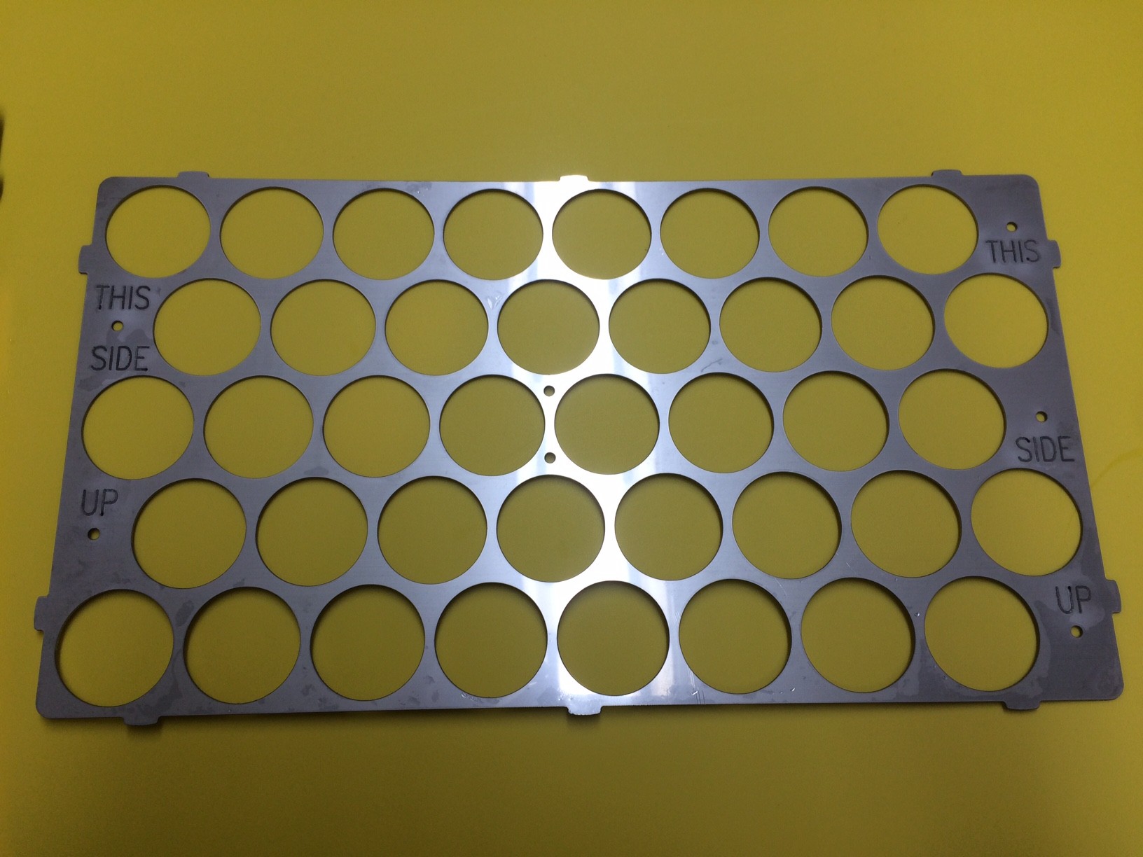 Water jet cut industrial component