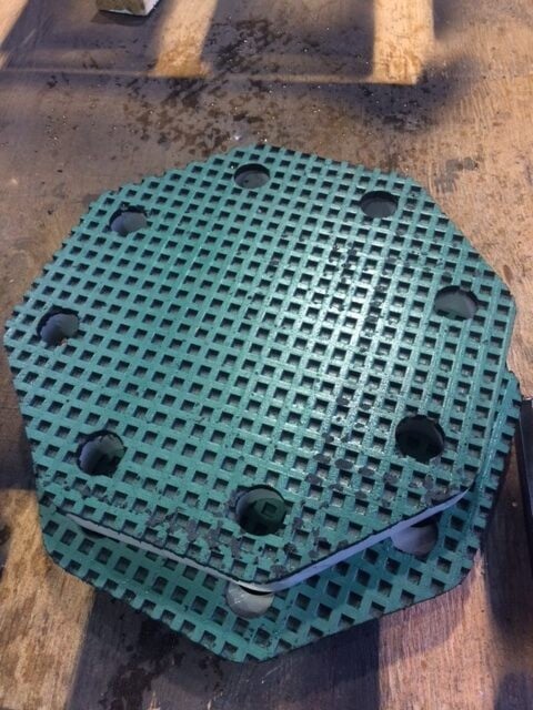 Water jet precision cutting result