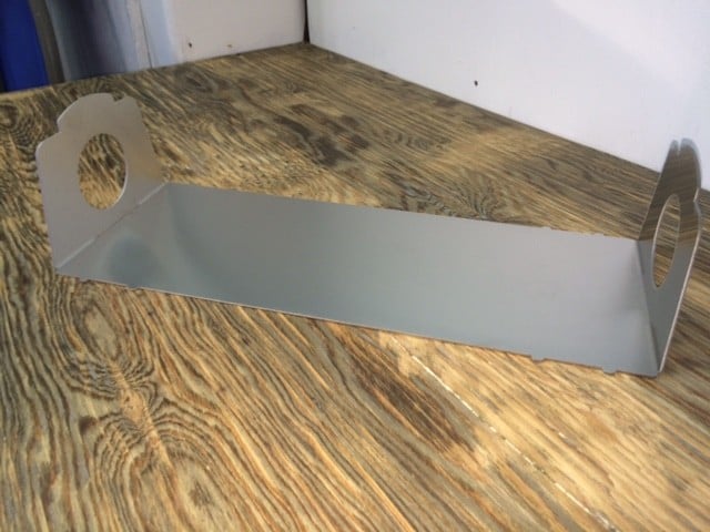 Water jet cut metal design detail