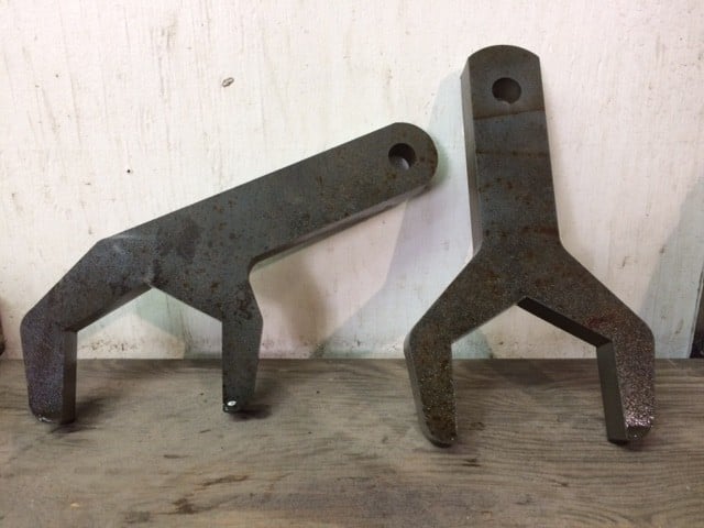 Water jet cut metal components